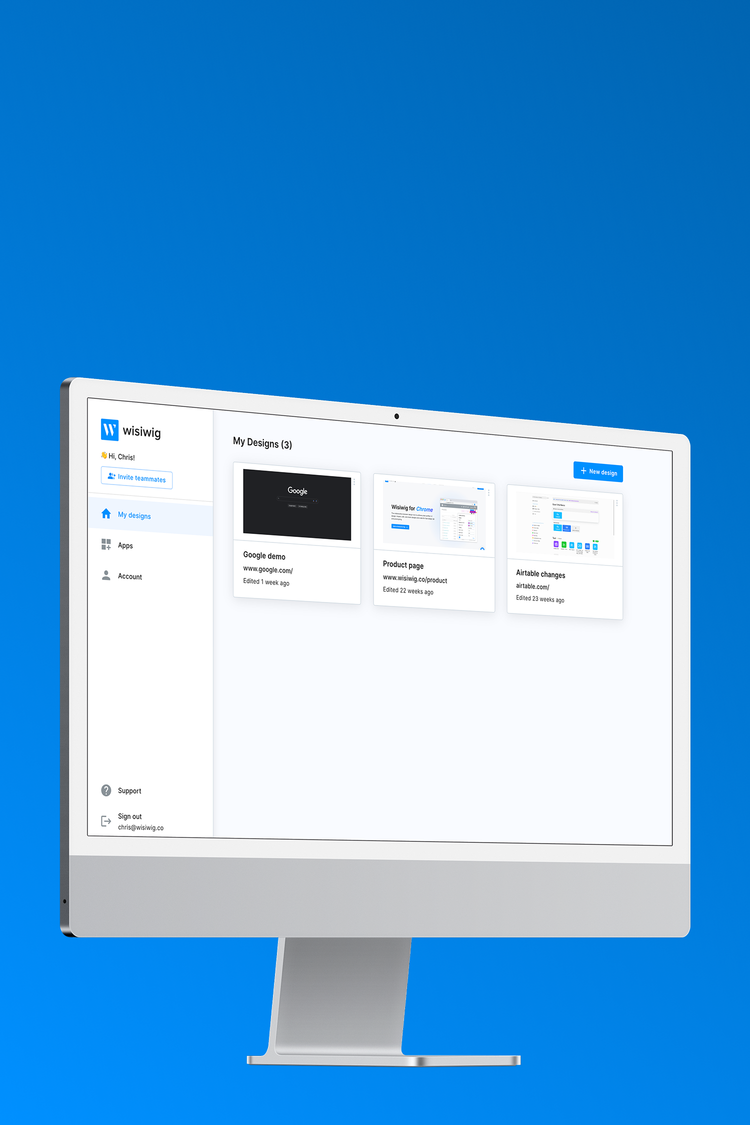No-code UI editing